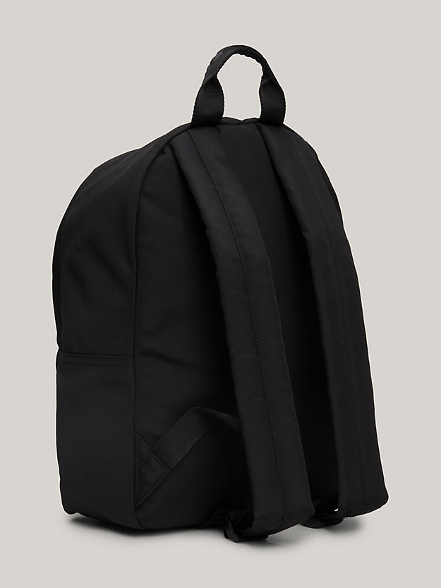 Essential Repeat Logo Small Dome Backpack | Black | Tommy Hilfiger