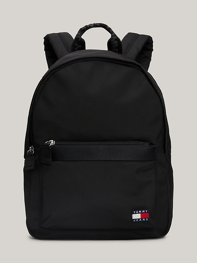 black essential repeat logo small dome backpack for women tommy jeans