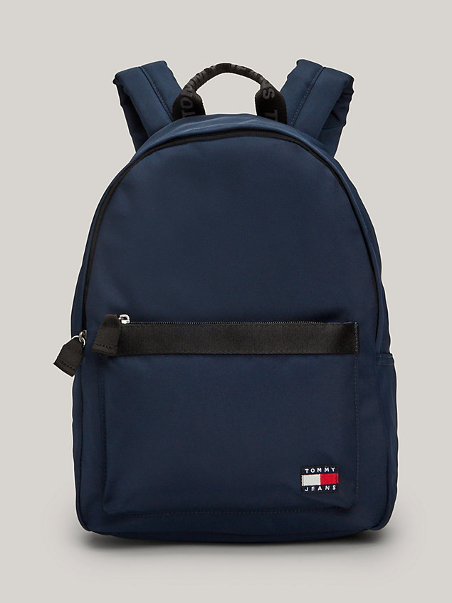 blue essential repeat logo small dome backpack for women tommy jeans