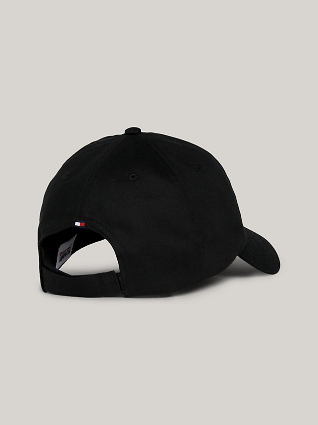 black essential logo baseball cap for women tommy jeans