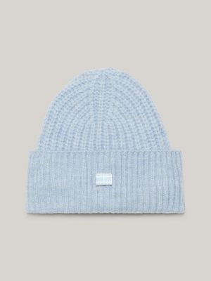 Tommy Hilfiger - Bonnet à pompon avec drapeau - Bleu marine