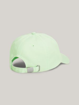 green heritage baseball-cap mit aufgesticktem logo für damen - tommy jeans