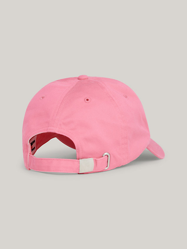 pink heritage baseball-cap für damen - tommy jeans