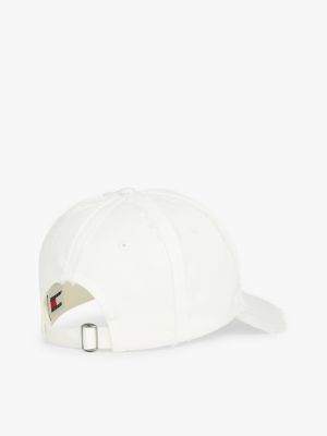 white baseball-cap mit logo für damen - tommy jeans