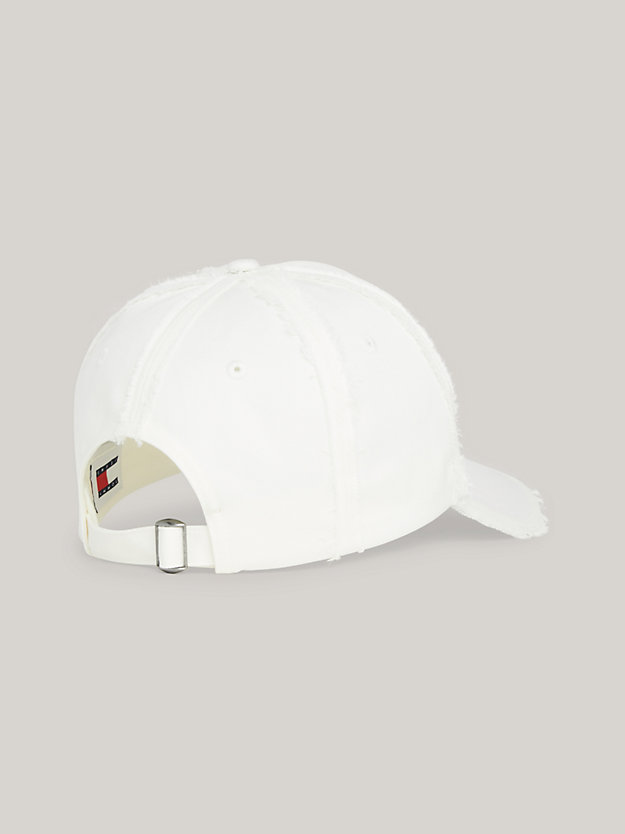white logo baseball cap for women tommy jeans