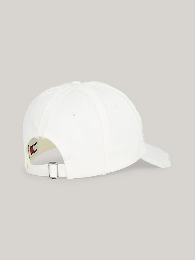 white baseball-cap mit logo für damen - tommy jeans
