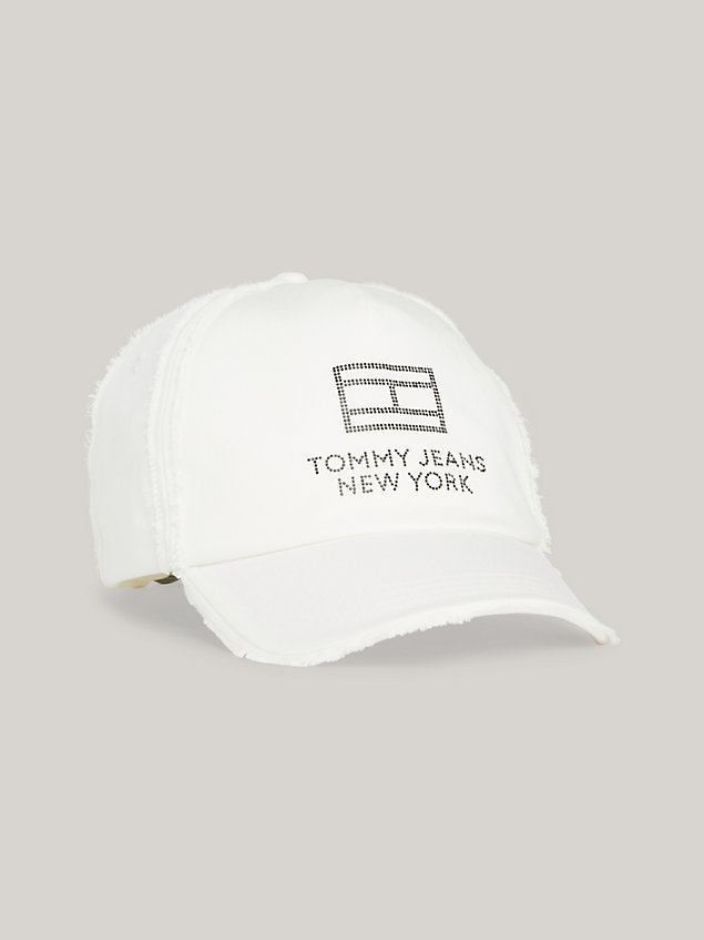 gorra de béisbol con logo white de mujeres tommy jeans