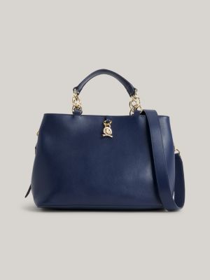 Blue sales satchel bag