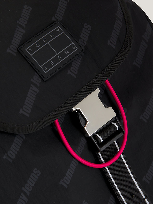 sac à dos recyclé à motif logo imprimé grey pour femmes tommy jeans