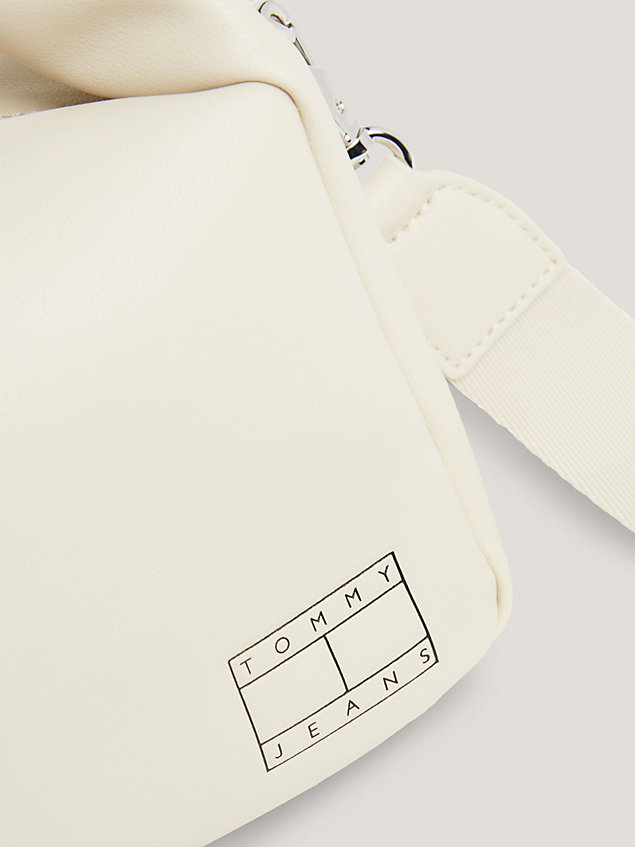 beige torebka na ramię z logo – tylko online dla kobiety - tommy jeans