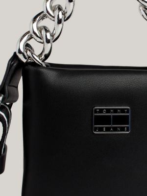 Pochette noire outlet chaine