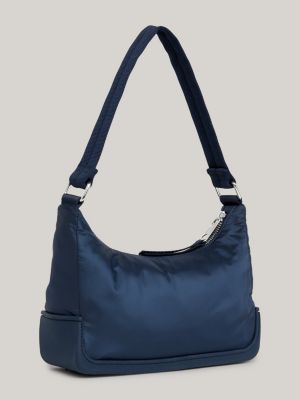 blue kleine umhängetasche mit logo für damen - tommy jeans