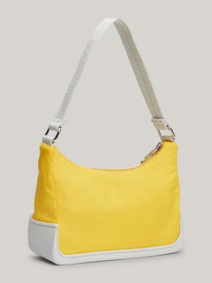 yellow kleine umhängetasche mit logo für damen - tommy jeans