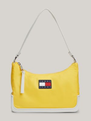 Essential Logo Patch Small Shoulder Bag | Blue | Tommy Hilfiger