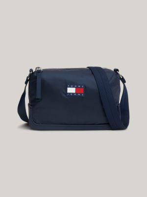 Borsa da viaggio uomo / donna in vera pelle, bandiera tricolore