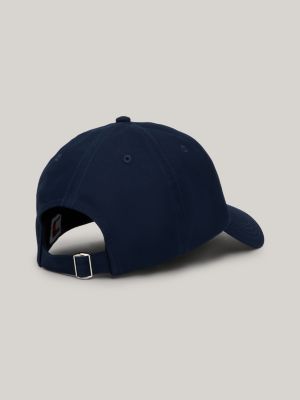 blue logo appliqué baseball cap for women tommy jeans