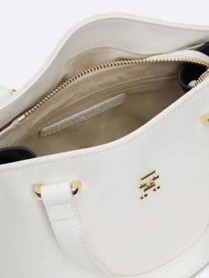 borsa tote th modern piccola bianco da donne tommy hilfiger