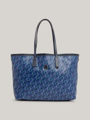 Removable Laptop Pouch Tote Blue Tommy Hilfiger