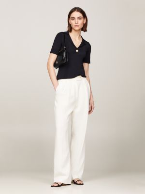 Small Patent Shoulder Bag | Black | Tommy Hilfiger 