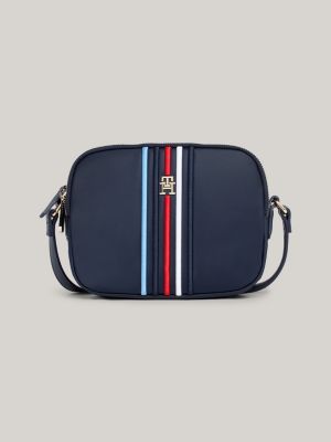 Small Multicolour Stripe Crossover Bag | Blue | Tommy Hilfiger