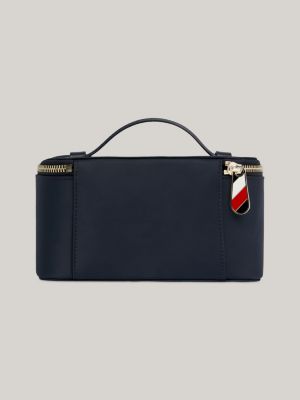Signature TH Monogram Small Vanity Case Blue Tommy Hilfiger