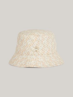 Sombrero de pescador con insignia Beige Tommy Hilfiger