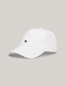 weiß essential baseball-cap mit flag-stickerei für damen - tommy hilfiger