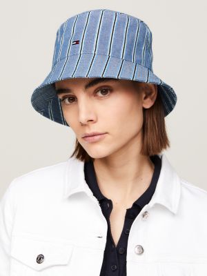 Essential Flag Embroidery Bucket Hat Blue Tommy Hilfiger