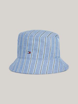 Essential Flag Embroidery Bucket Hat | Blue | Tommy Hilfiger
