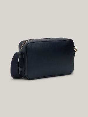 blue iconic signature kleine kameratasche für damen - tommy hilfiger