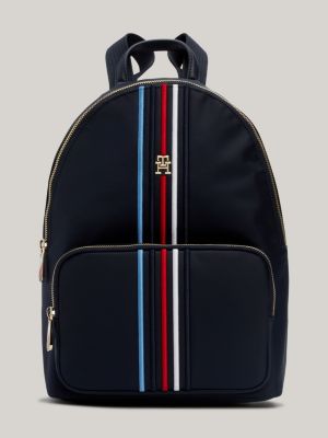 Signature TH Monogram Small Dome Backpack | Blue | Tommy Hilfiger