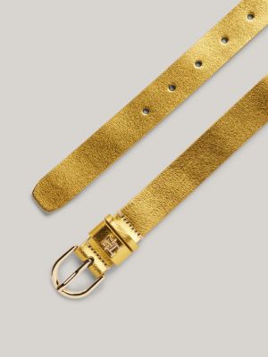 Yellow tommy store hilfiger belt