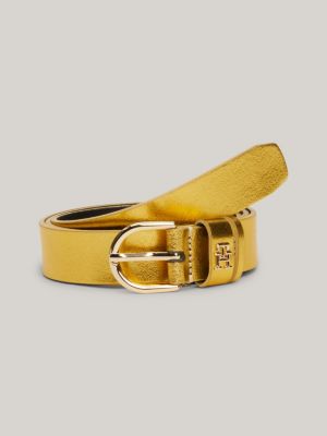 Tommy hilfiger on sale belt yellow