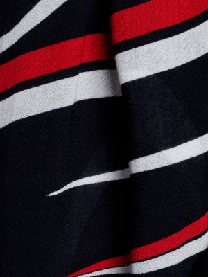 blue prep schal mit bänder-print für damen - tommy hilfiger