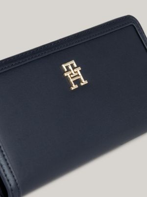 Hilfiger Monotype große flache Brieftasche | Blau | Tommy Hilfiger
