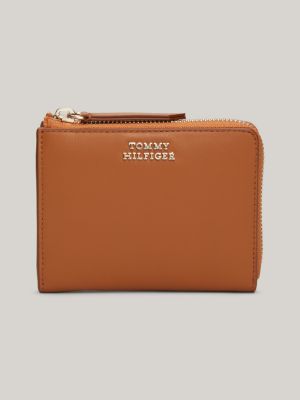 Leather zip around wallet women's best sale