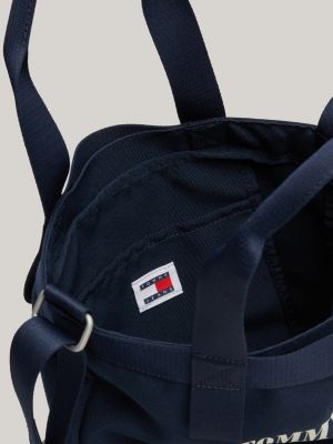 NYC Logo Small Canvas Tote Blue Tommy Hilfiger