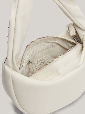 Metal Logo Strap Shoulder Bag | Beige | Tommy Hilfiger