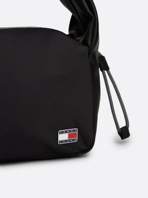 borsa con tracolla regolabile nero da donne tommy jeans