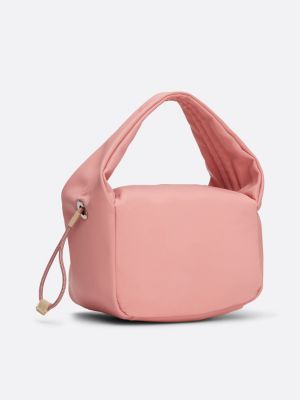 pink adjustable shoulder strap crossover bag for women tommy jeans