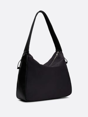 borsa a tracolla grande nero da donne tommy jeans