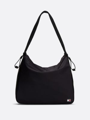 borsa a tracolla grande black da donne tommy jeans