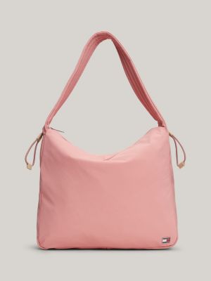 borsa a tracolla grande rosa da donne tommy jeans