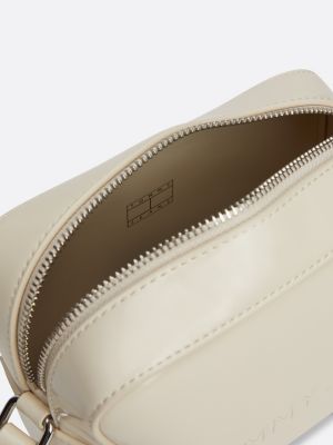 camera bag essential con tracolla beige da donne tommy jeans