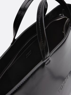 borsa tote essential piccola con logo nero da donne tommy jeans