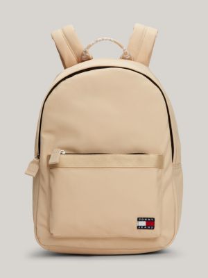 Essential rugzak met repeat logo Beige Tommy Hilfiger