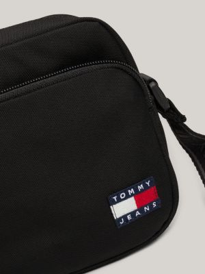 Borsa a tracolla Essential con logo ripetuto | Nero | Tommy Hilfiger