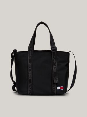 TH Monogram Embossed Tote | Black | Tommy Hilfiger