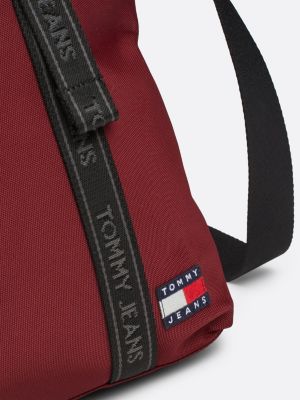 borsa tote essential piccola con logo rosso da donne tommy jeans