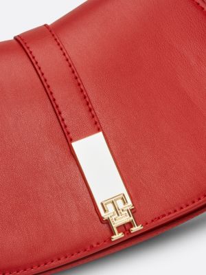 borsa a tracolla heritage con catenella rosso da donne tommy hilfiger